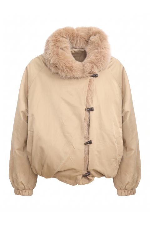 Giubbotto alamari pelliccia beige - Autunno - Inverno 2027 | Brend