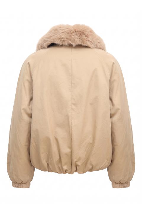 Giubbotto alamari pelliccia beige - Autunno - Inverno 2027 | Brend