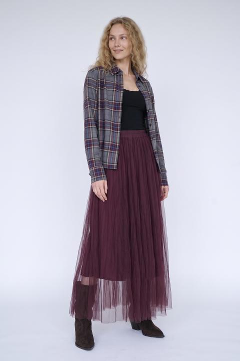 Gonna tulle burgundy - Autunno - Inverno 2027 | Brend