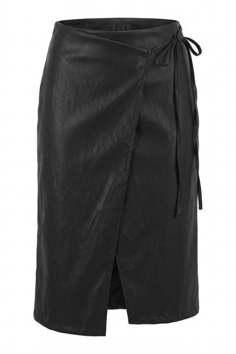 Gonna effetto pelle portafoglio nero - Autunno - Inverno 2027 | Brend