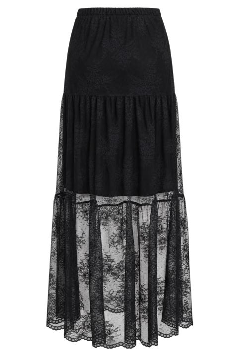 Gonna balze pizzo nero - Autunno - Inverno 2027 | Brend