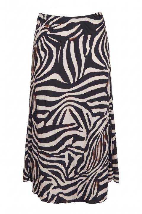 Gonna raso fantasia zebra - Autunno - Inverno 2027 | Brend