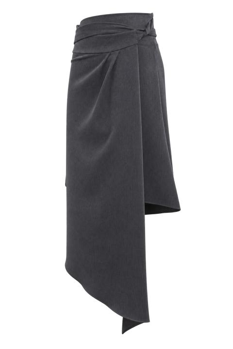 Gonna portafoglio asimmetrica grigio - Autunno - Inverno 2027 | Brend