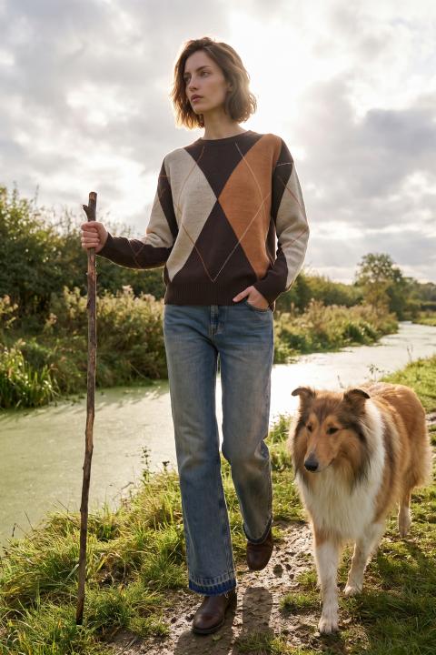 Jeans mom fit lavaggio sporco - Autunno - Inverno 2027 | Brend