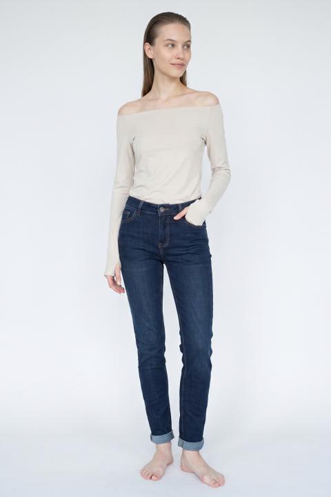 Jeans skinny risvoltino denim scuro - Autunno - Inverno 2027 | Brend