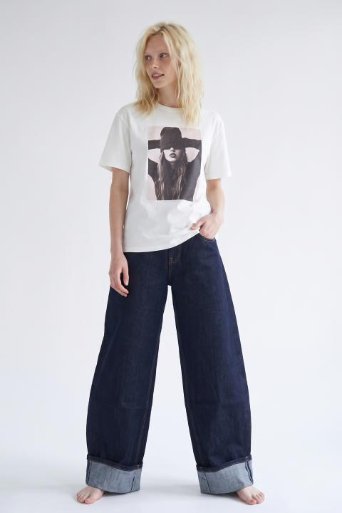 Jeans barrel risvolto denim scuro - Autunno - Inverno 2027 | Brend