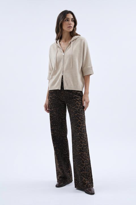 Jeans wide-leg animalier animalier - Autunno - Inverno 2027 | Brend