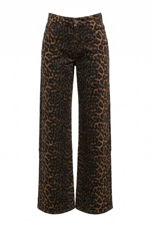 Jeans wide-leg animalier animalier - Autunno - Inverno 2027 | Brend