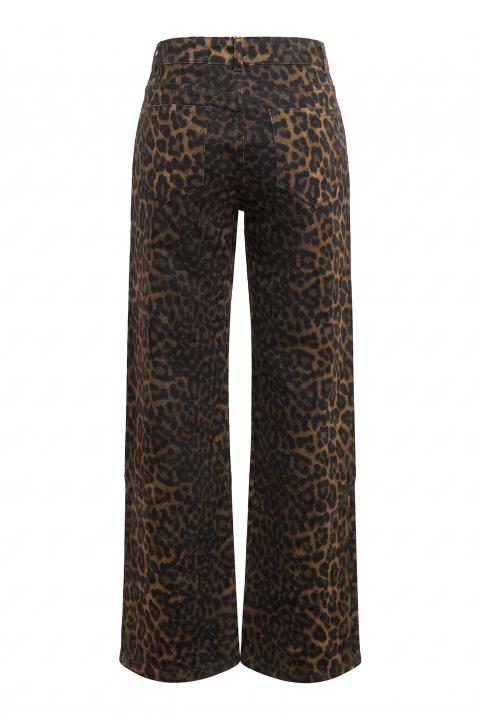 Jeans wide-leg animalier animalier - Autunno - Inverno 2027 | Brend