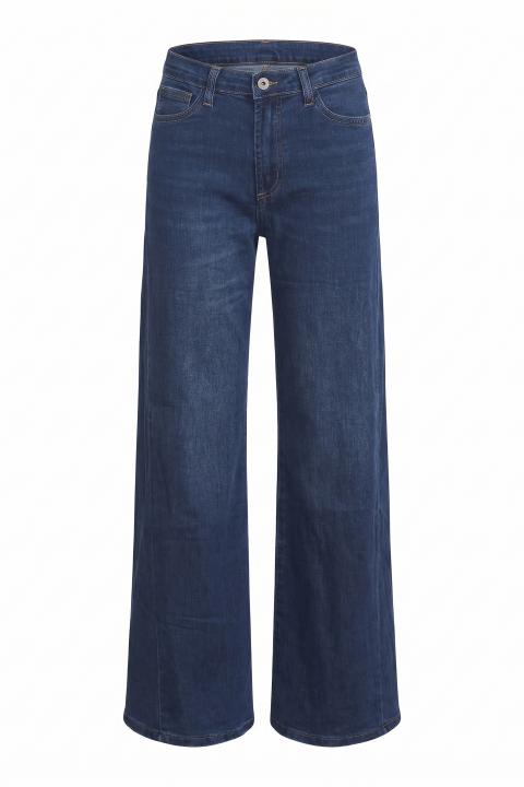 Jeans doppio wide-leg denim scuro - Autunno - Inverno 2027 | Brend