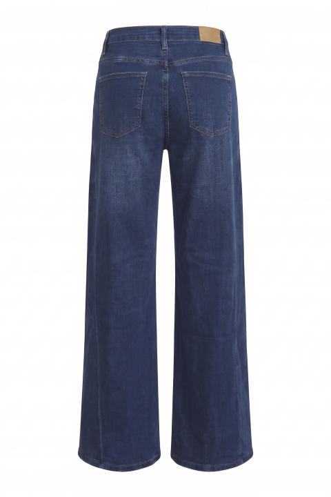Jeans doppio wide-leg denim scuro - Autunno - Inverno 2027 | Brend