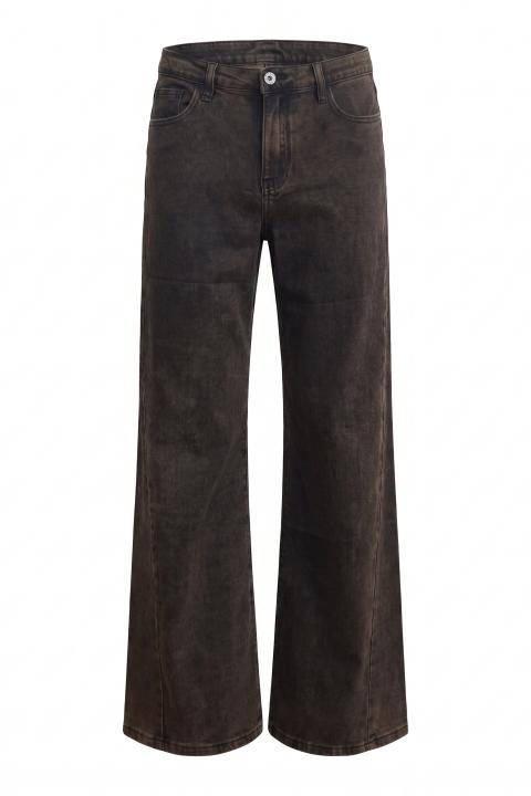 Jeans doppio wide-leg moro delavato - Autunno - Inverno 2027 | Brend