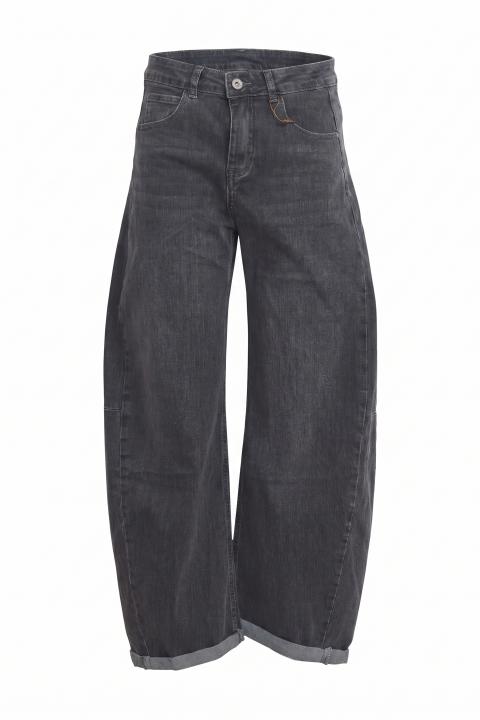 Jeans balloon risvoltino grigio scuro - Autunno - Inverno 2027 | Brend