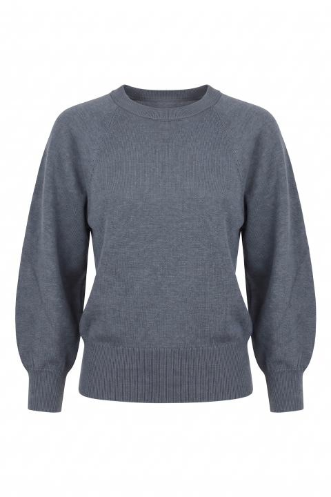 Maglia paricollo raglan grigio medio - Autunno - Inverno 2027 | Brend