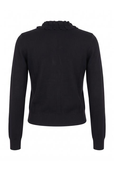 Cardigan rouches nero - Autunno - Inverno 2027 | Brend