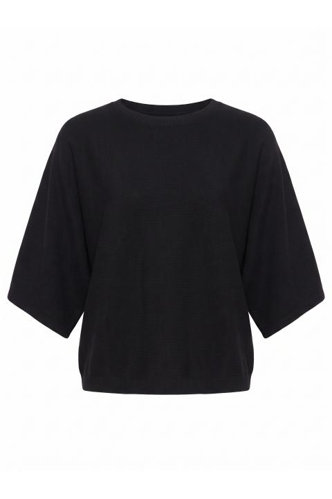 Maglia paricollo manica ampia nero - Autunno - Inverno 2027 | Brend