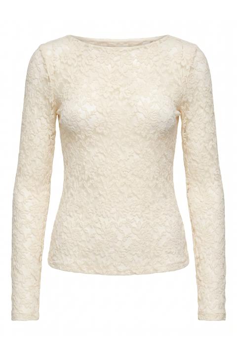 Maglia scollo barca pizzo panna - Autunno - Inverno 2027 | Brend