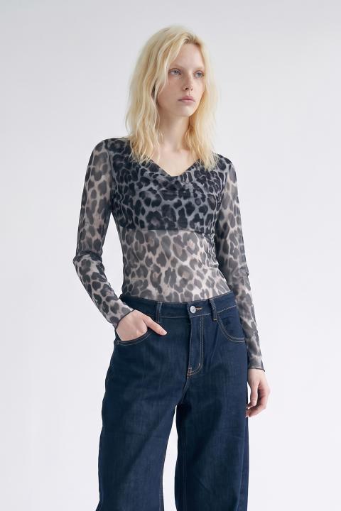 Maglia tulle fantasia animalier - Autunno - Inverno 2027 | Brend