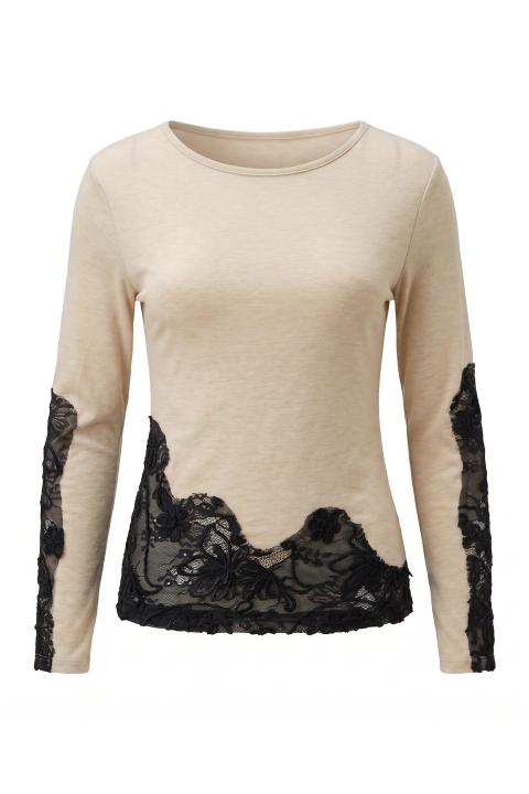 Maglia manica lunga inserti fango/nero - Autunno - Inverno 2027 | Brend