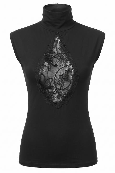 Maglia lupetto smanicata nero/nero - Autunno - Inverno 2027 | Brend