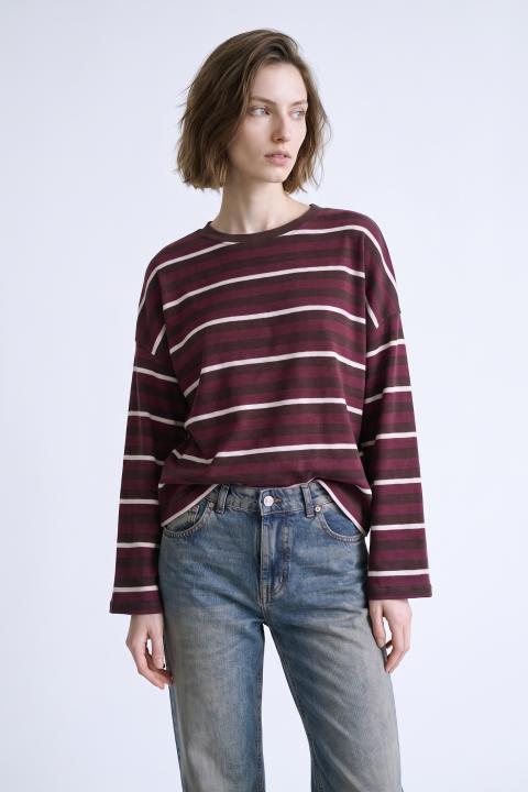 Maglia multiriga vino - Autunno - Inverno 2027 | Brend