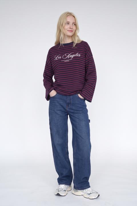 Maglia manica lunga L.A blu/vino - Autunno - Inverno 2027 | Brend