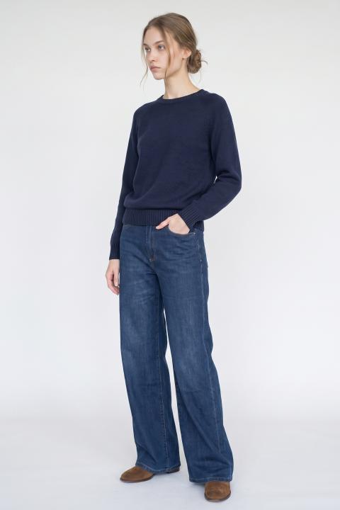 Maglia girocollo blu - Autunno - Inverno 2027 | Brend