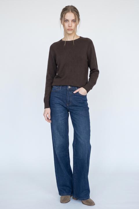 Maglia girocollo cioccolato - Autunno - Inverno 2027 | Brend