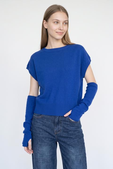 Maglia kimono manicotti bluette - Autunno - Inverno 2027 | Brend