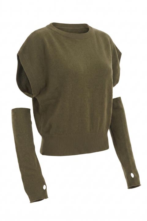 Maglia kimono manicotti bosco - Autunno - Inverno 2027 | Brend