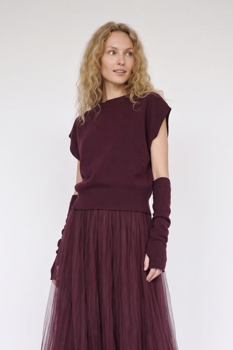 Maglia kimono manicotti chianti - Autunno - Inverno 2027 | Brend
