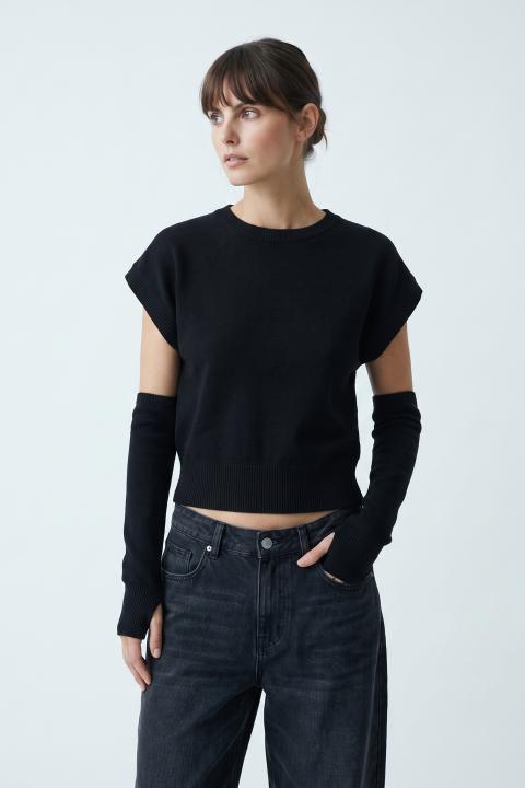 Maglia kimono manicotti nero - Autunno - Inverno 2027 | Brend