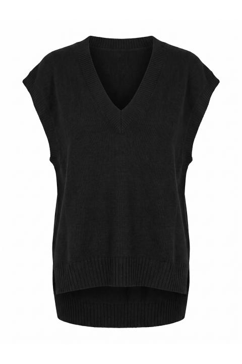 Gilet scollo V nero - Autunno - Inverno 2027 | Brend
