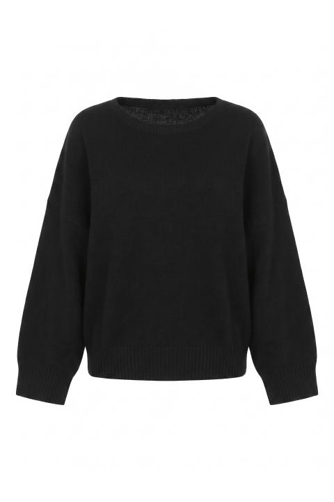 Maglia scollo barca nero - Autunno - Inverno 2027 | Brend