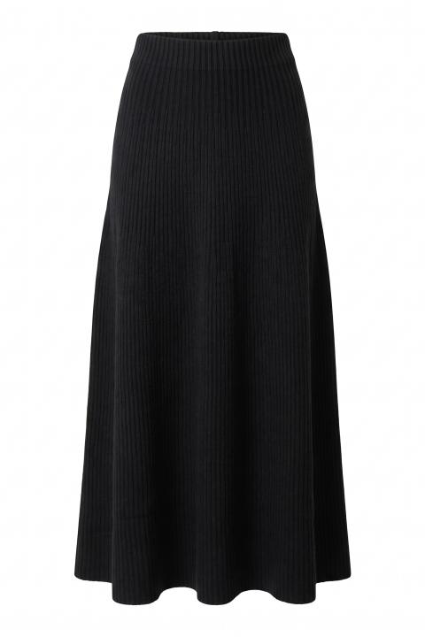 Gonna spicchi costina nero - Autunno - Inverno 2027 | Brend