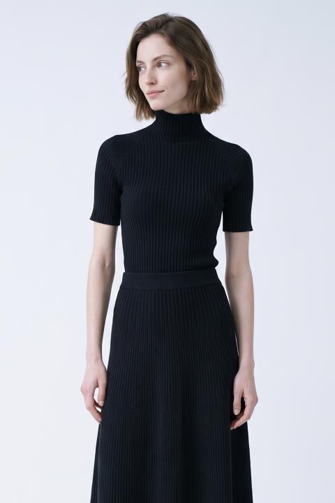 Maglia lupetto costina nero - Autunno - Inverno 2027 | Brend