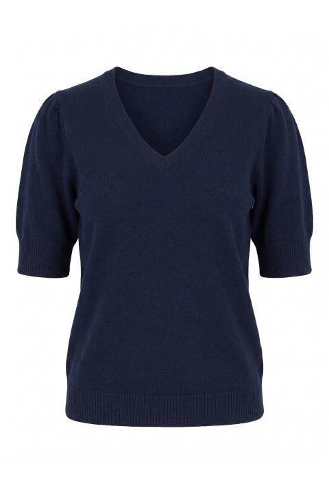 Maglia 1/2 manica scollo V blu - Autunno - Inverno 2027 | Brend