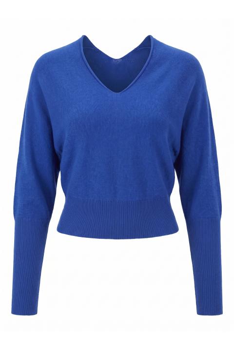 Maglia pipistrello scollo V bluette - Autunno - Inverno 2027 | Brend