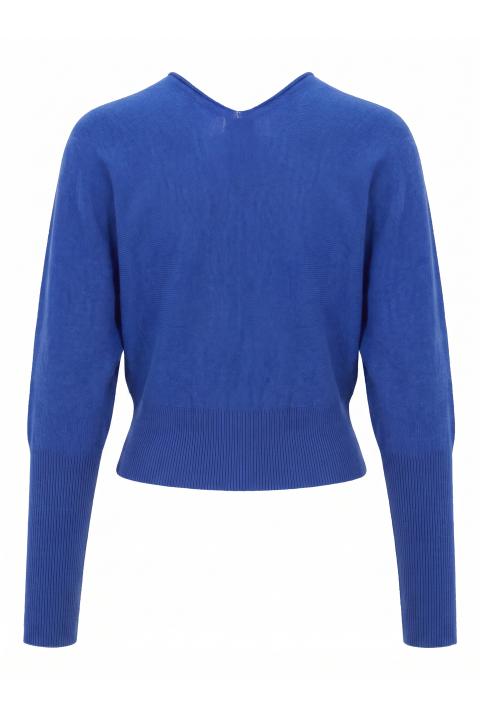 Maglia pipistrello scollo V bluette - Autunno - Inverno 2027 | Brend