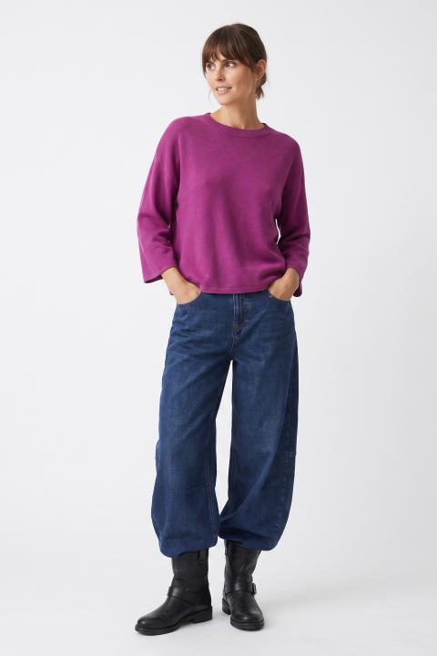 Maglia girocollo manica 3/4 ciclamino - Autunno - Inverno 2027 | Brend