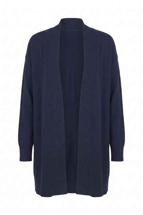 Cardigan lungo aperto blu - Autunno - Inverno 2027 | Brend