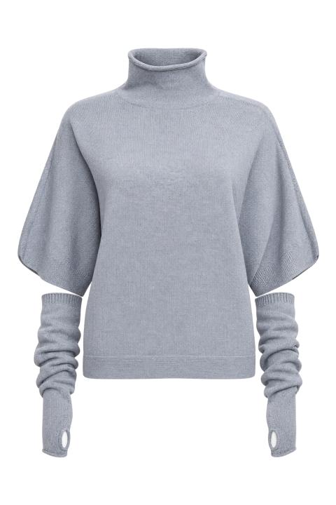 Maglia kimono manicotti grigio chiaro - Autunno - Inverno 2027 | Brend