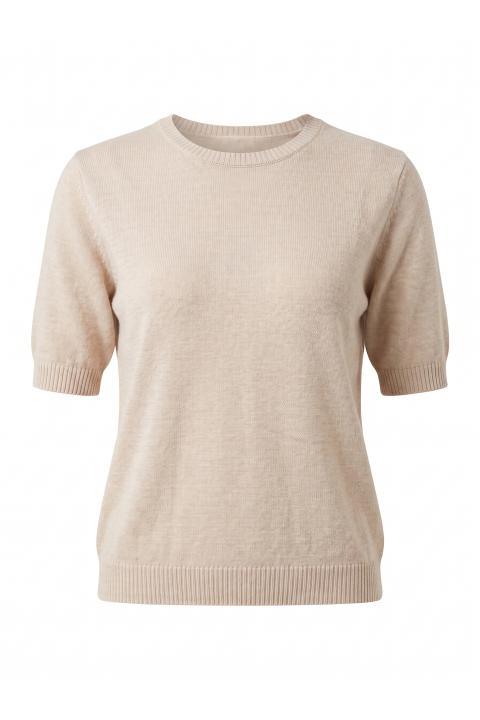 Maglia girocollo mezza manica naturale - Autunno - Inverno 2027 | Brend