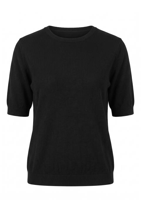 Maglia girocollo mezza manica nero - Autunno - Inverno 2027 | Brend