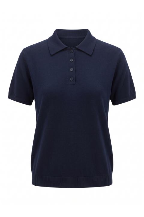Maglia polo mezza manica blu - Autunno - Inverno 2027 | Brend