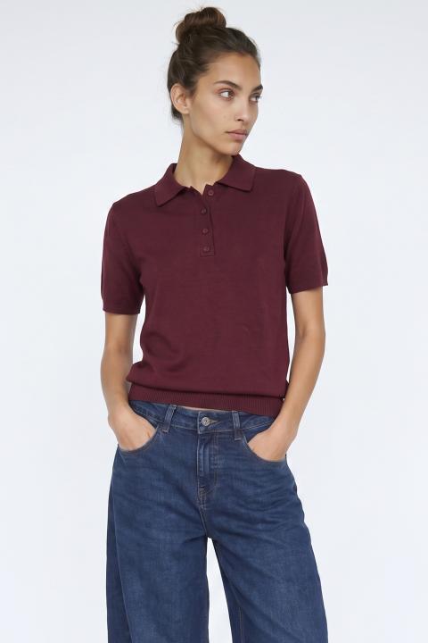 Maglia polo mezza manica burgundy - Autunno - Inverno 2027 | Brend