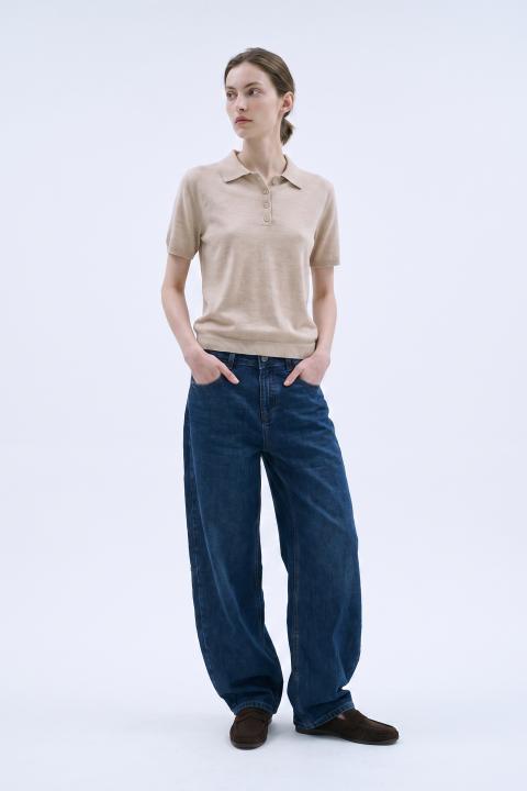 Maglia polo mezza manica naturale - Autunno - Inverno 2027 | Brend