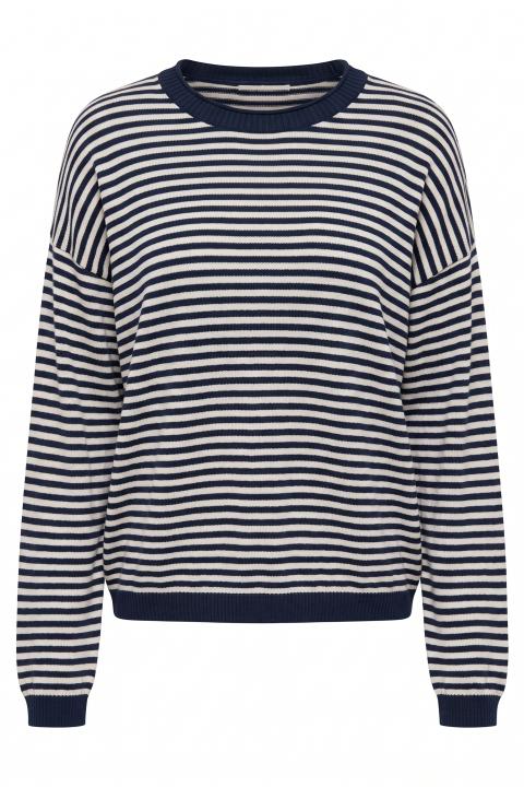 Maglia girocollo righe blu - Autunno - Inverno 2027 | Brend