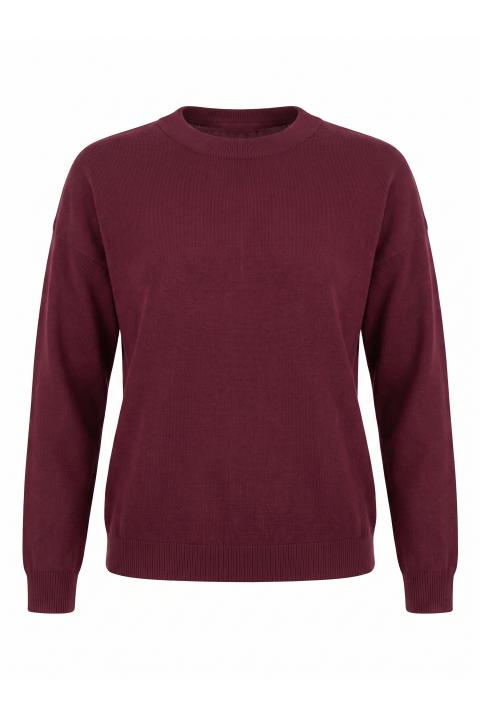 Maglia girocollo manica lunga burgundy - Autunno - Inverno 2027 | Brend