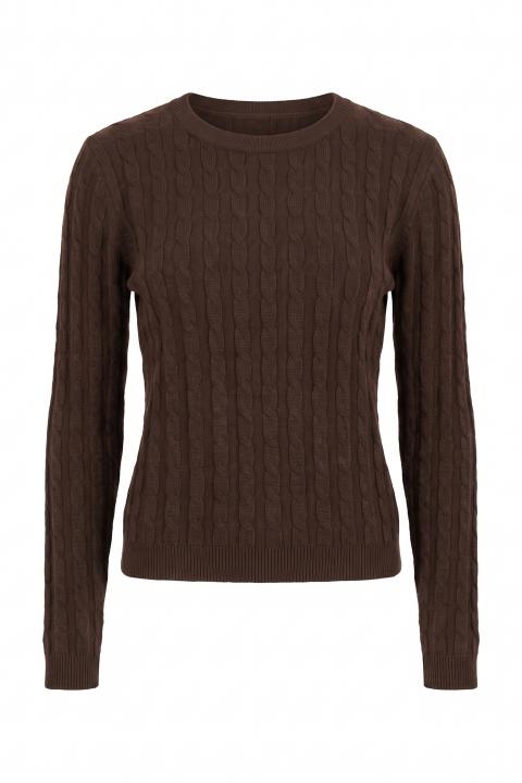 Maglia girocollo treccia moro - Autunno - Inverno 2027 | Brend